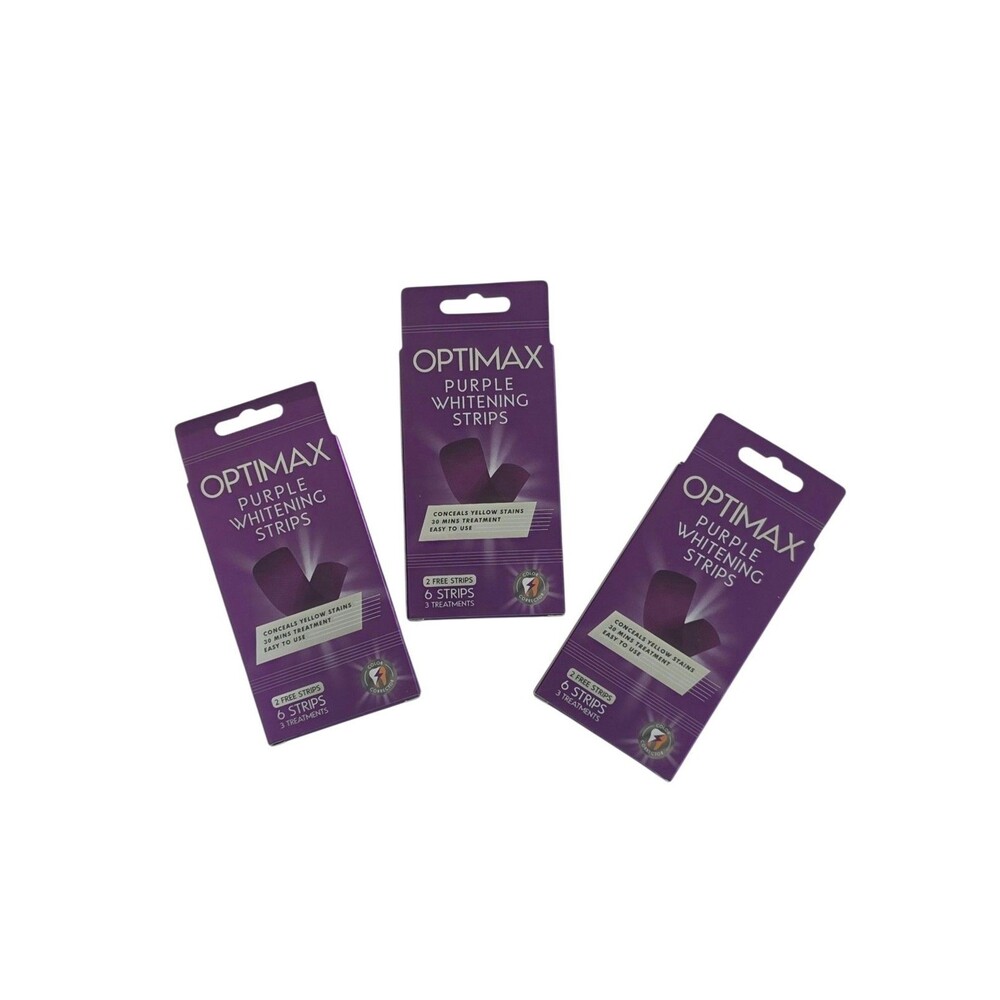 Optimax Purple Whitening Strips ~3 Packs